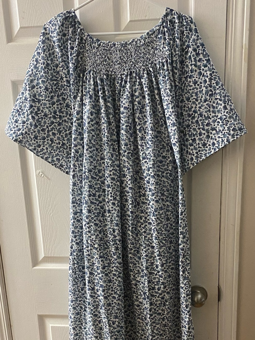 Smocked Cotton Gown